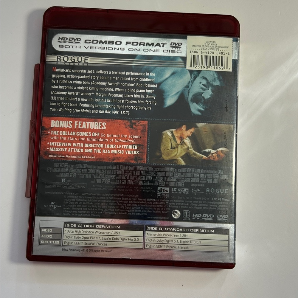 Unleashed HD DVD Combo Format Jet Li - Picture 2 of 2